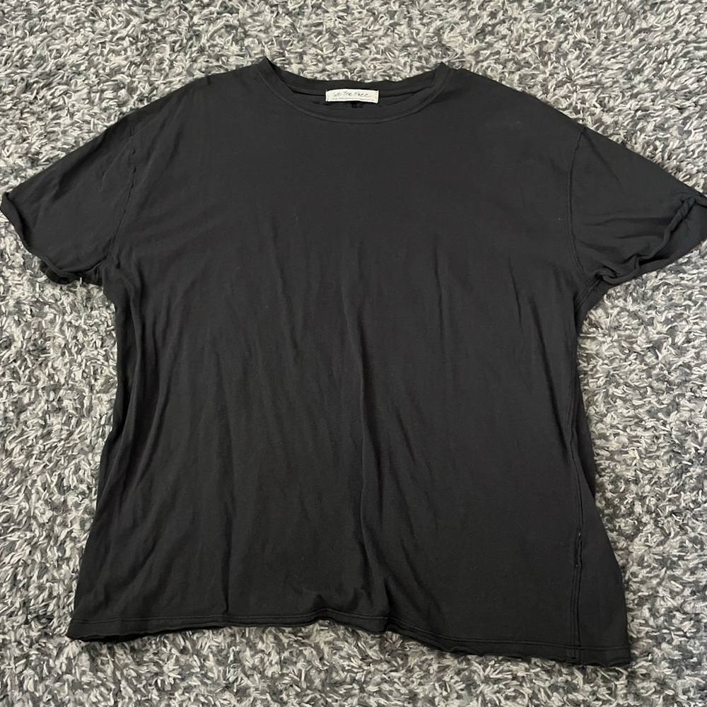 Free People NWOT We The Free Nina Tee Black Sixe XS